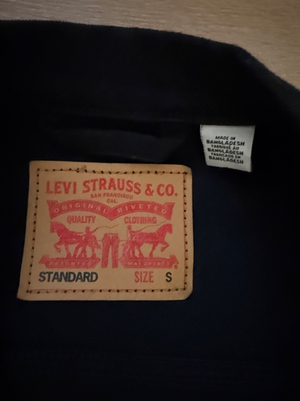 Levi’s Men’s Black Denim Trucker Jacket Black Size Small - Picture 4 of 9
